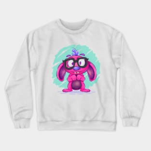 Shy cartoon monster Crewneck Sweatshirt